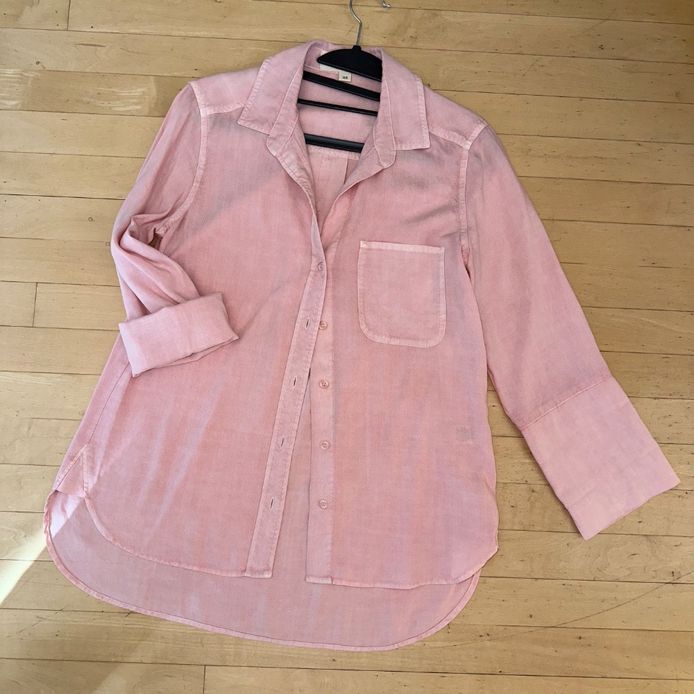 Cloth & Stone Peach wash shirt, XS, L1043 - Picture 2 of 5